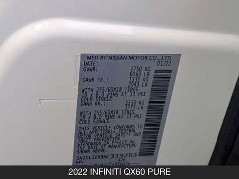 Used 2022 INFINITI QX60 Pure FWD image 27