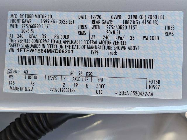 Certified 2021 Ford F150 XLT w/ Equipment Group 302A High AWD/4WD image 32