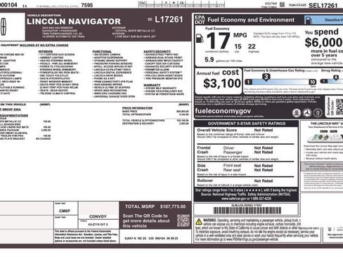Used 2025 Lincoln Navigator Reserve w/ Jet Appearance Package AWD/4WD image 9