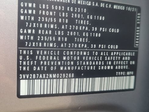 Used 2022 Volkswagen Tiguan SE image 39