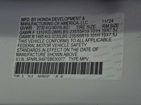 Used 2025 Honda Odyssey Elite image 29