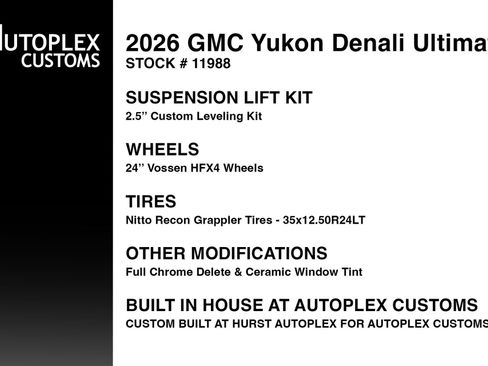 Used 2026 GMC Yukon Denali Ultimate AWD/4WD image 2