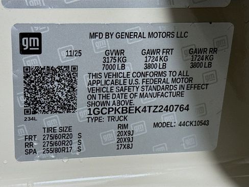 New 2026 Chevrolet Silverado 1500 Custom w/ Turbomax Blackout Package image 29