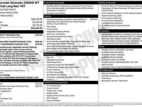 New 2025 Chevrolet Silverado 2500 W/T w/ WT/CX Safety Package image 6
