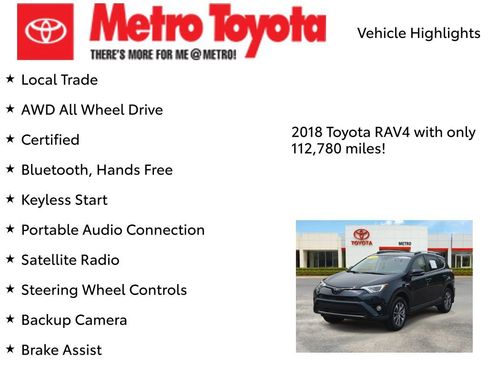 Certified 2018 Toyota RAV4 XLE AWD/4WD image 9