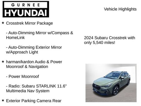 Used 2024 Subaru Crosstrek 2.5i Limited w/ Crosstrek Mirror Package AWD/4WD image 8