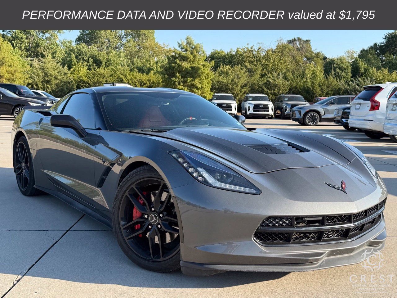 Used 2015 Chevrolet Corvette Stingray Coupe w/ Carbon Flash Badge Package RWD image 1