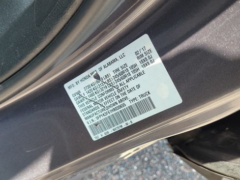 Certified 2017 Honda Ridgeline RTL-T image 33