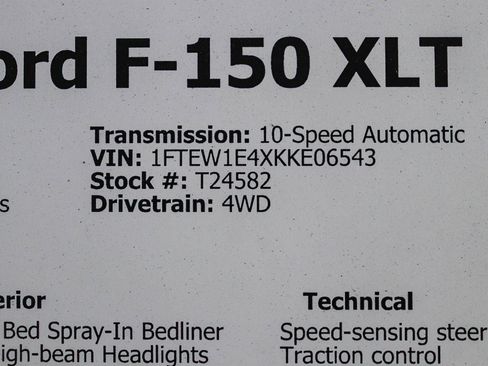 Used 2019 Ford F150 XLT w/ Equipment Group 302A Luxury image 29