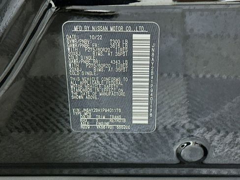 Used 2023 Nissan Armada SL w/ Midnight Edition Package image 12