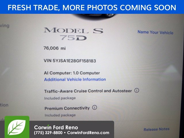 Used 2016 Tesla Model S 75D AWD/4WD image 8