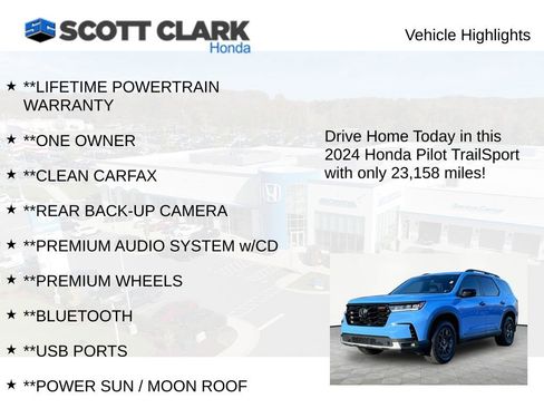 Used 2024 Honda Pilot TrailSport image 11