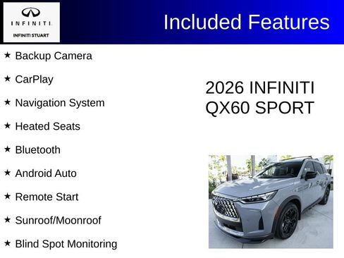 Certified 2026 INFINITI QX60 Sport w/ Dark Cargo Package AWD/4WD image 3