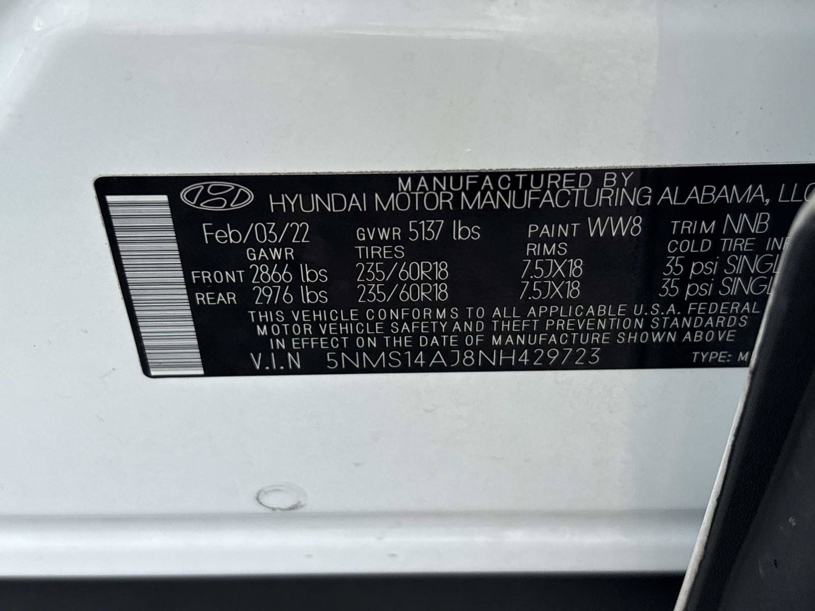 Used 2022 Hyundai Santa Fe SE FWD image 35