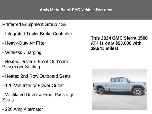 Used 2024 GMC Sierra 1500 AT4 w/ AT4 Premium Package AWD/4WD image 15