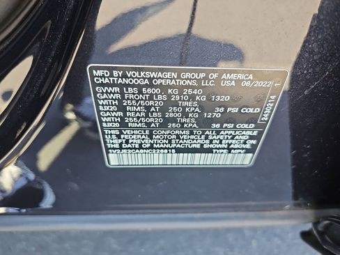 Used 2022 Volkswagen Atlas Cross Sport SE image 9