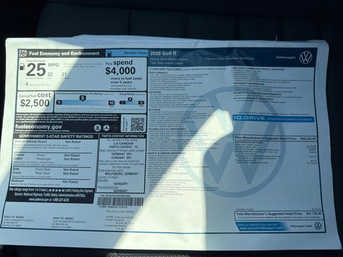 New 2026 Volkswagen Golf image 33