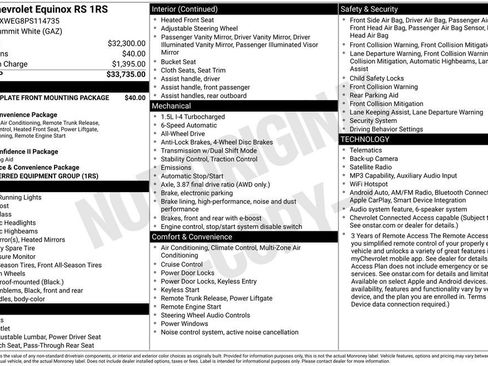 Used 2023 Chevrolet Equinox RS AWD/4WD image 3