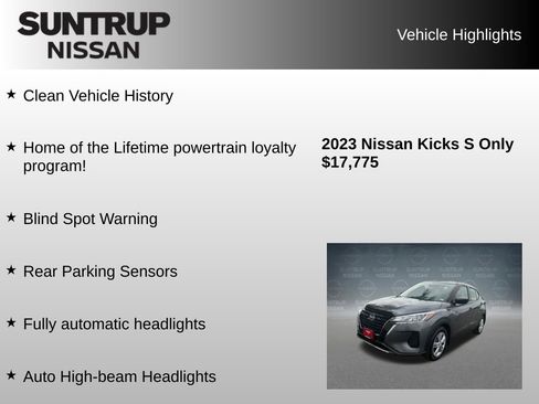 Used 2023 Nissan Kicks S FWD image 8
