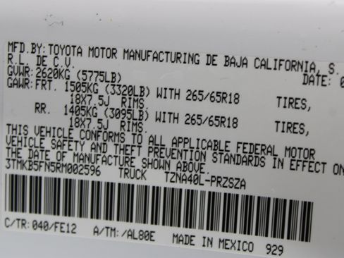 Used 2024 Toyota Tacoma TRD Sport RWD image 39