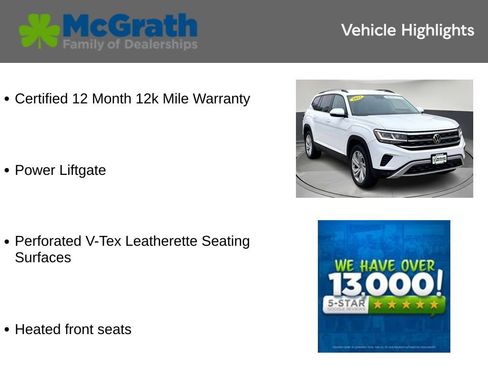 Used 2022 Volkswagen Atlas SE AWD/4WD image 6