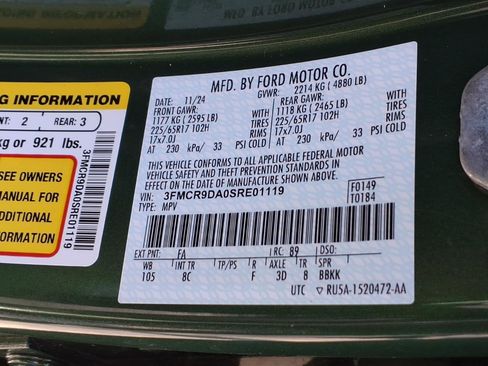 Used 2025 Ford Bronco Sport Badlands w/ Badlands Tech Package image 29