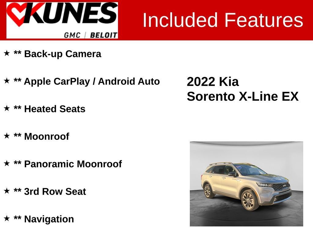 Used 2022 Kia Sorento X-Line EX AWD/4WD image 2