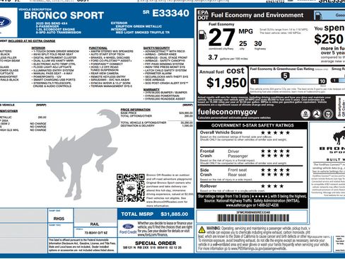Used 2025 Ford Bronco Sport Big Bend AWD/4WD image 26