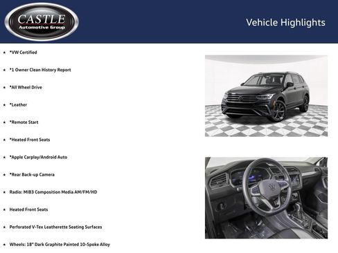 Certified 2024 Volkswagen Tiguan SE AWD/4WD image 3