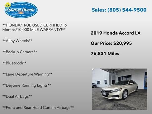 Used 2019 Honda Accord LX image 6