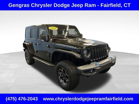 Certified 2022 Jeep Wrangler Unlimited Rubicon 4xe w/ Cold Weather Group AWD/4WD image 1