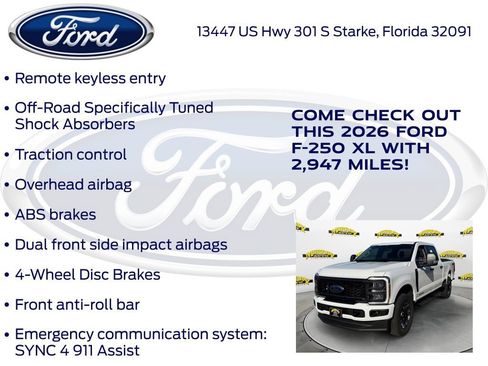 New 2026 Ford F250 XL w/ STX Appearance Package AWD/4WD image 30