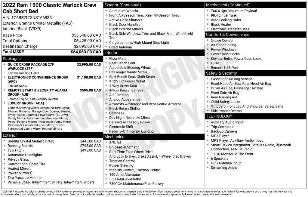 Used 2022 RAM 1500 Warlock AWD/4WD image 36