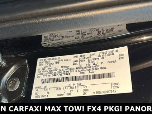 Used 2019 Ford F150 Platinum w/ Equipment Group 701A Luxury image 36