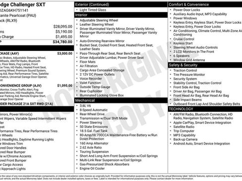 Used 2019 Dodge Challenger SXT w/ Plus Package RWD image 34