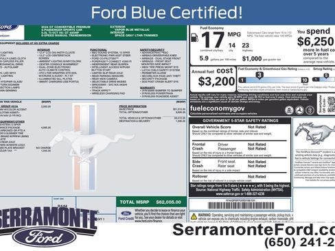 Used 2024 Ford Mustang GT Premium w/ GT Performance Package RWD image 16