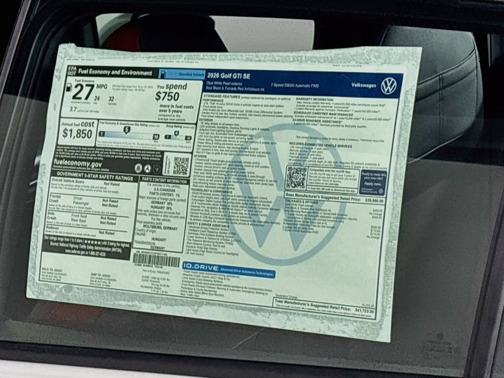 New 2026 Volkswagen GTI SE FWD image 25