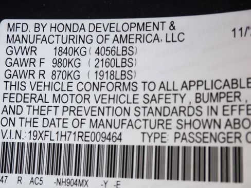 Used 2024 Honda Civic EX-L image 10