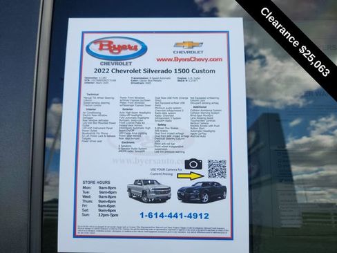 Used 2022 Chevrolet Silverado 1500 Custom image 11