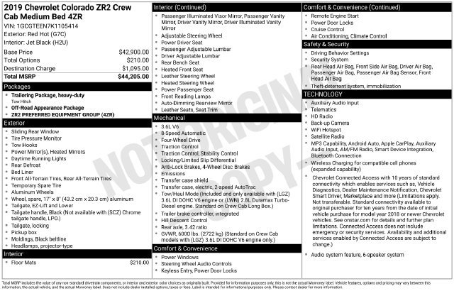 Used 2019 Chevrolet Colorado ZR2 AWD/4WD image 29
