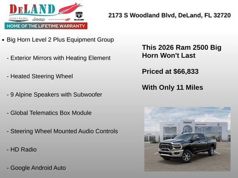 New 2026 RAM 2500 Big Horn AWD/4WD image 32