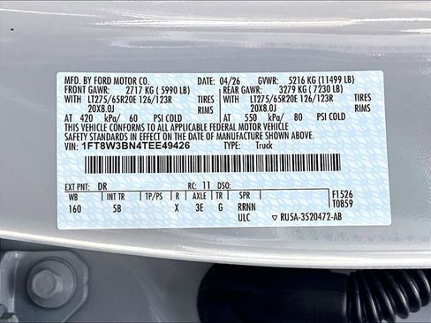 New 2026 Ford F350 Lariat w/ Black Appearance Package AWD/4WD image 14