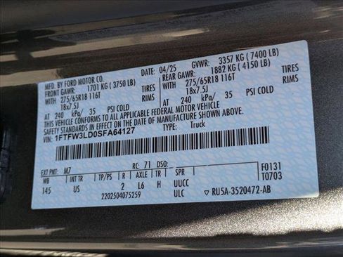 Certified 2025 Ford F150 XLT w/ Equipment Group 301A Standard image 30