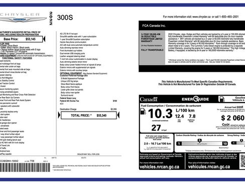 Used 2022 Chrysler 300 S RWD image 7