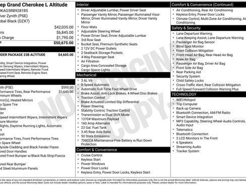 Used 2024 Jeep Grand Cherokee L Laredo image 3