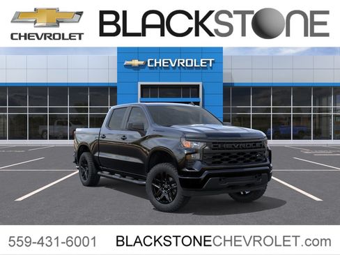 New 2026 Chevrolet Silverado 1500 Custom w/ Turbomax Blackout Package AWD/4WD image 2