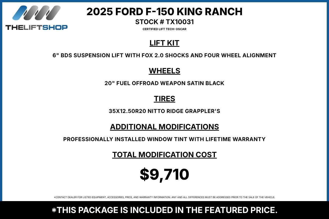 Used 2025 Ford F150 King Ranch w/ FX4 Off-Road Package AWD/4WD image 2