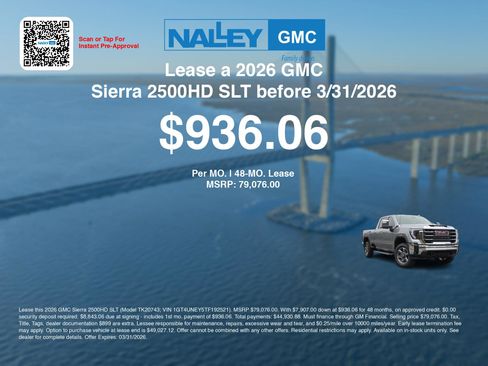 New 2026 GMC Sierra 2500 SLT w/ SLT Premium Package image 3