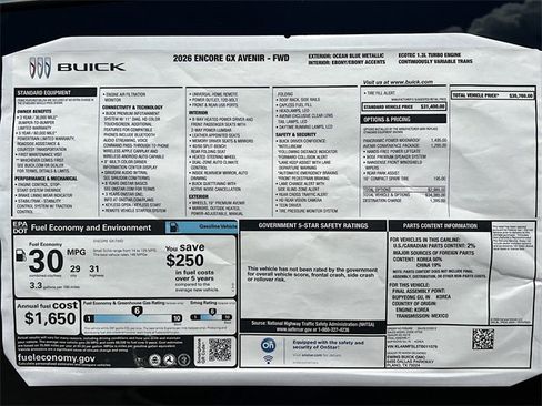 New 2026 Buick Encore GX Avenir w/ Avenir Convenience Package image 21