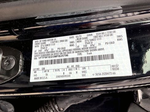 Used 2021 Ford F150 Limited image 33